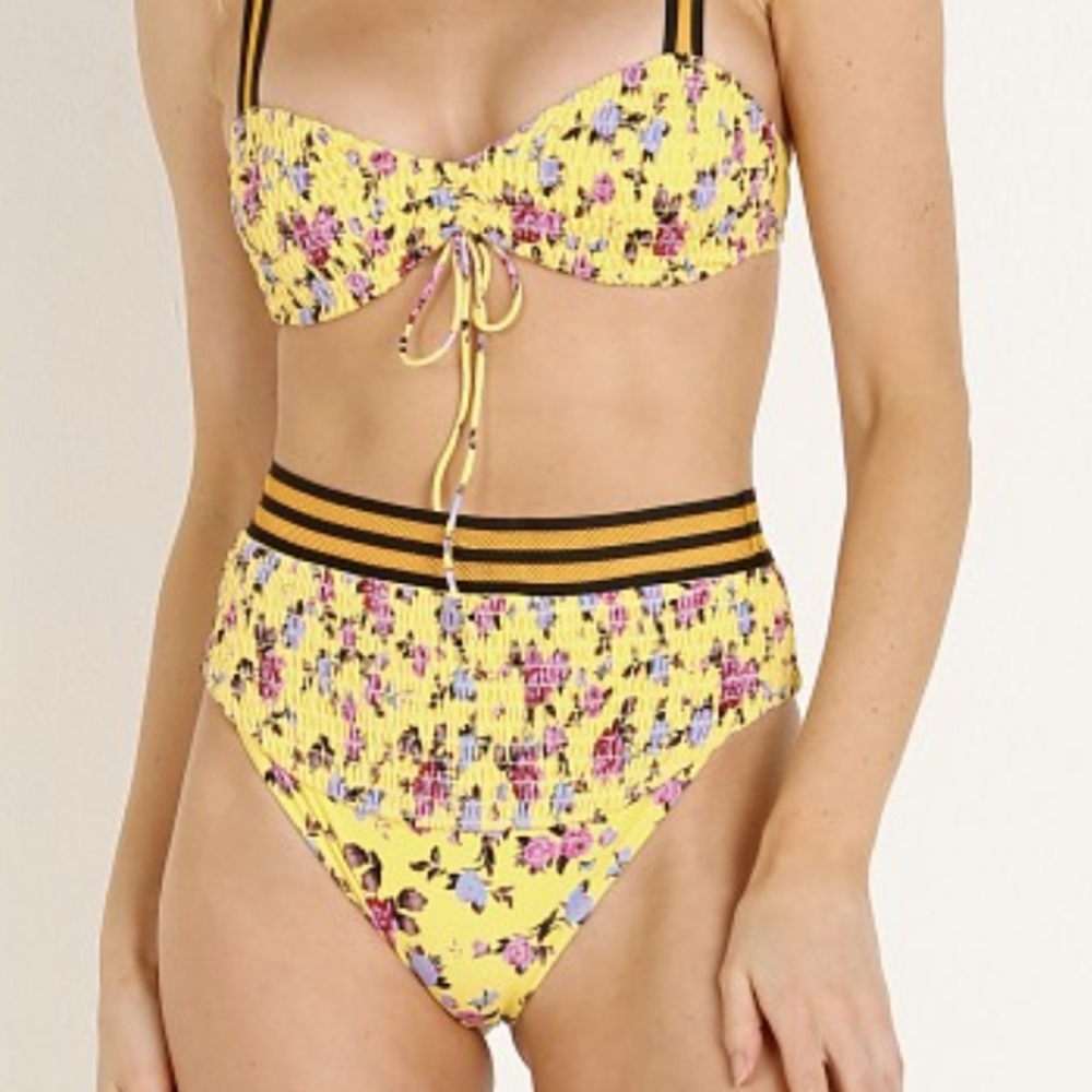 For Love and Lemons Paulina Rouched Bikini Bottom